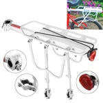BIKIGHT Strong Alloy White Rear Bicycle Pannier Bag/ Luggage Rack Reflector