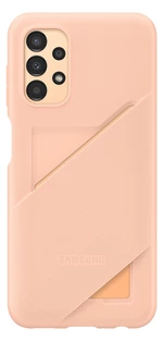 Silikonové pouzdro Back Cover with Card Pocket pro Samsung Galaxy A13 5G, broskvová