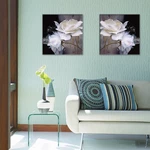 Miico Hand Painted Combination Decorative Paintings Petals Painting Wall Art For Home Decoration