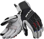 Rev'it! Gloves Sand 4 Light Grey/Black 2XL Mănuși de motocicletă