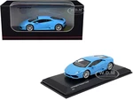 Lamborghini Huracan Coupe Light Blue 1/64 Diecast Model Car by Kyosho