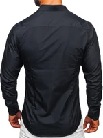 Cămașă elegantă cu mâneca lungă grafit Bolf 1703