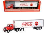 Truck Tractor with 53 Trailer "Drink Coca-Cola" Red and White 1/50 Diecast Model by Motor City Classics