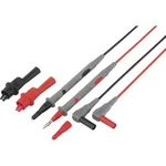 VOLTCRAFT TL 88-4 sada bezpečnostních měřicích kabelů [lamelová zástrčka 4 mm - zkušební hroty] černá, červená, 1.80 m