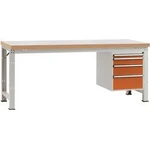 Kompletní dílenském základní PROFI s plastové desky, Šxhxv = 1500 x 700 x 840 mm Manuflex WP5427.2001 WP5427.2001