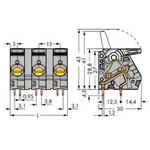 Pružinová svorkovnice WAGO 2716-203/000-005, 6.00 mm², červená, 30 ks