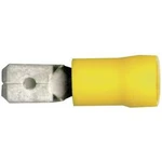 Faston konektor Vogt Verbindungstechnik 3912, šířka 6.3 mm částečná izolace, žlutá, 1 ks