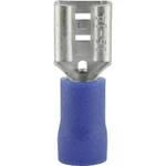 Faston zásuvka Vogt Verbindungstechnik 3906S-1 6.3 mm x 0.8 mm, 180 °, částečná izolace, modrá, 1 ks