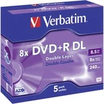 Verbatim DVD+R DL 8,5GB 8X 5 ks JEWELCASE