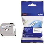 Páska do štítkovače Brother M-K221S, 9 mm, M, 4 m, černá/bílá