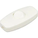 Šňůrový vypínač interBär , 2pólový, nepodsvícený, 250 V/AC, 2 A, bílá/bílá