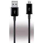 Kabel pro mobilní telefon Samsung ECBDU4ABE, [1x USB zástrčka (M) - 1x microUSB zástrčka], 1.00 m, černá