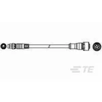 Připojovací kabel pro senzory - aktory TE Connectivity 1-2273109-4 zástrčka, rovná, zásuvka, rovná, 1.50 m, 1 ks