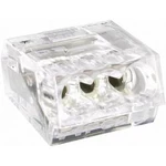 Krabicová svorka TRU COMPONENTS pro kabely o průřezu 0,25 -2,5 mm², 3, 1 ks, transparentní