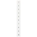 Popisovací štítek, přední, s ČÍSLA 21-30, horizontální, šířka svorky: 10,2 mm, H: ... Siemens 8WH8140-5AB25 100 ks