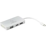 USB / HDMI / DisplayPort / DVI / VGA adaptér Renkforce RF-3149890, stříbrná