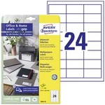 Avery-Zweckform 3658-10 etikety 64.6 x 33.8 mm papír bílá 240 ks permanentní univerzální etikety inkoust, laser, kopie 10 Blatt A4