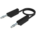 Měřicí silikonový kabel SKS Hirschmann, 1 mm², délka 1,5 m, černá