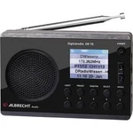 DAB+ a FM přenosné mini rádio s LED svítilnou Albrecht DR 70, černá