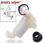 Erick's Wiper Front Windshield Windscreen Wiper Washer Pump Motor with Grommet For Mazda2 Mazda 2 Demio 2007 - 2014 D65167482A