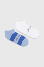Ponožky Tommy Hilfiger 2-pak tyrkysová farba, 701227800
