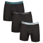 3PACK pánske boxerky Calvin Klein čierne