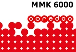 Ooredoo 6000 MMK Mobile Top-up MM