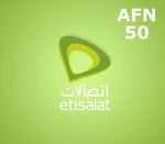 Etisalat 50 AFN Mobile Top-up AF