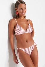 Trendyol Striped Tie-Up Dół od bikini z normalnymi nogawkami