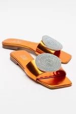 LuviShoes KLAP Orange Stone Women's Slippers