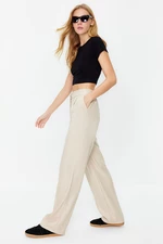 Trendyol Mink Straight/Straight Fit Woven Trousers
