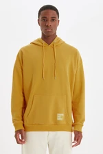 Trendyol Yellow Oversize/Wide Cut Hooded Fleece Inside/Warm Sweatshirt Trendyol Yellow Oversize/Wide Cut Hooded Fleece Inside/Warm Sweatshirt