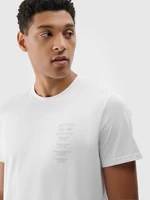 Pánské tričko regular s potiskem - bílé