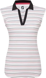 Footjoy Sleeveless Striped Lisle Black M Camiseta polo