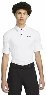Nike Dri-Fit Tour Mens Solid Golf Polo White/Black XL Camiseta polo