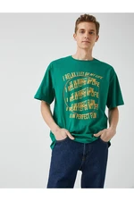 Koton T-Shirt - Green - Oversize