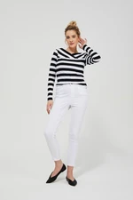 Trousers made of lyocell - white
