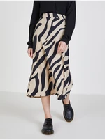 Black-cream patterned skirt VILA Ola - Women