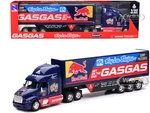 Peterbilt 387 Truck Dark Blue "Red Bull - Troy Lee Designs - GASGAS" 1/32 Diecast Model by New Ray