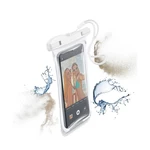 Puzdro na mobil športové CellularLine Voyager 2019 (VOYAGER19W) biele vodotesné puzdro na mobil • pre telefóny s rozmermi max. 8 × 15,5 cm • stupeň kr