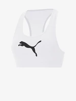 Puma Mid 4Keeps White Sports Bra - Women