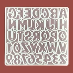 DIY Uppercase Letter Silicone Mold Capital Letter with hole Mold for UV Resin Alphabet A To Z Mold Epoxy Resin Art Supplies