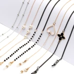 Fashion Pearl Eyeglasses Chain Mask Chains For Women Acrylic Crystal Sunglasses Lanyards Eyewear Cord Holder Neck Strap Jewelry