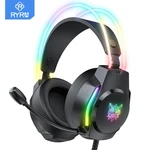RYRA Gaming Headphones 3.5mm Wired Earphones RGB Light HD Noise Cancelling Gamer Headset With Microphone For PC Computer Games