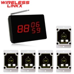 Wirelesslinkx Construction Site Elevator Floor Wireless Caller Calling Bell Button with Display Receiver
