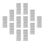 12Pcs Filter Parts Accessories For MAMNV BR150/BR151, For ZCWA BR150/BR151,For ONSON BR150/BR151 Robot Vacuum Cleaner