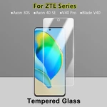 5Pcs Screen Protector For ZTE Axon 40 SE 30S Blade V40 Pro Vita Ultra Slim HD Clear 2.5D 9H Tough Tempered Glass Protective Film