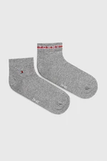 Ponožky Tommy Hilfiger 2-pack pánské, šedá barva