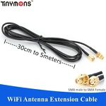 Antenna Extension Cable Cord RG174 SMA Male to SMA Female RF Connector Adapter 4G WiFi Router Antennas Wire Assembly 1M 2M 3M 5M