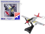 North American P-51D Mustang Fighter Aircraft 62 "Bunny" United States Army Air Force 1/100 Diecast Model Airplane by Postage Stamp
